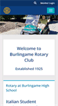 Mobile Screenshot of burlingamerotary.org