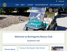 Tablet Screenshot of burlingamerotary.org